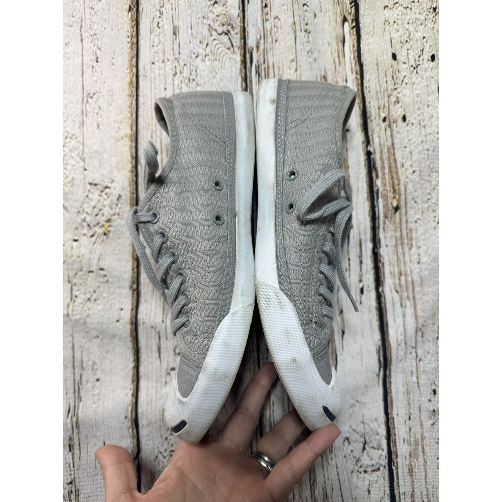 Converse Jack Purcell Grey Mens 7 Womens 9 Low Top Sneakers - Picture 4 of 6